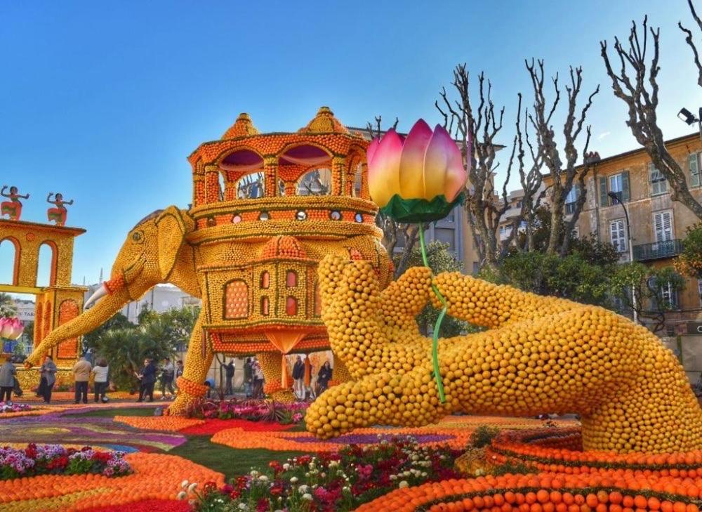 Апартаменти Menton Studio Face Au Jardin Bioves Fetes Des Citrons 3Min De La Mer Екстер'єр фото